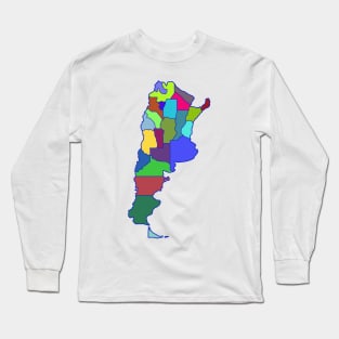 Argentina map Long Sleeve T-Shirt